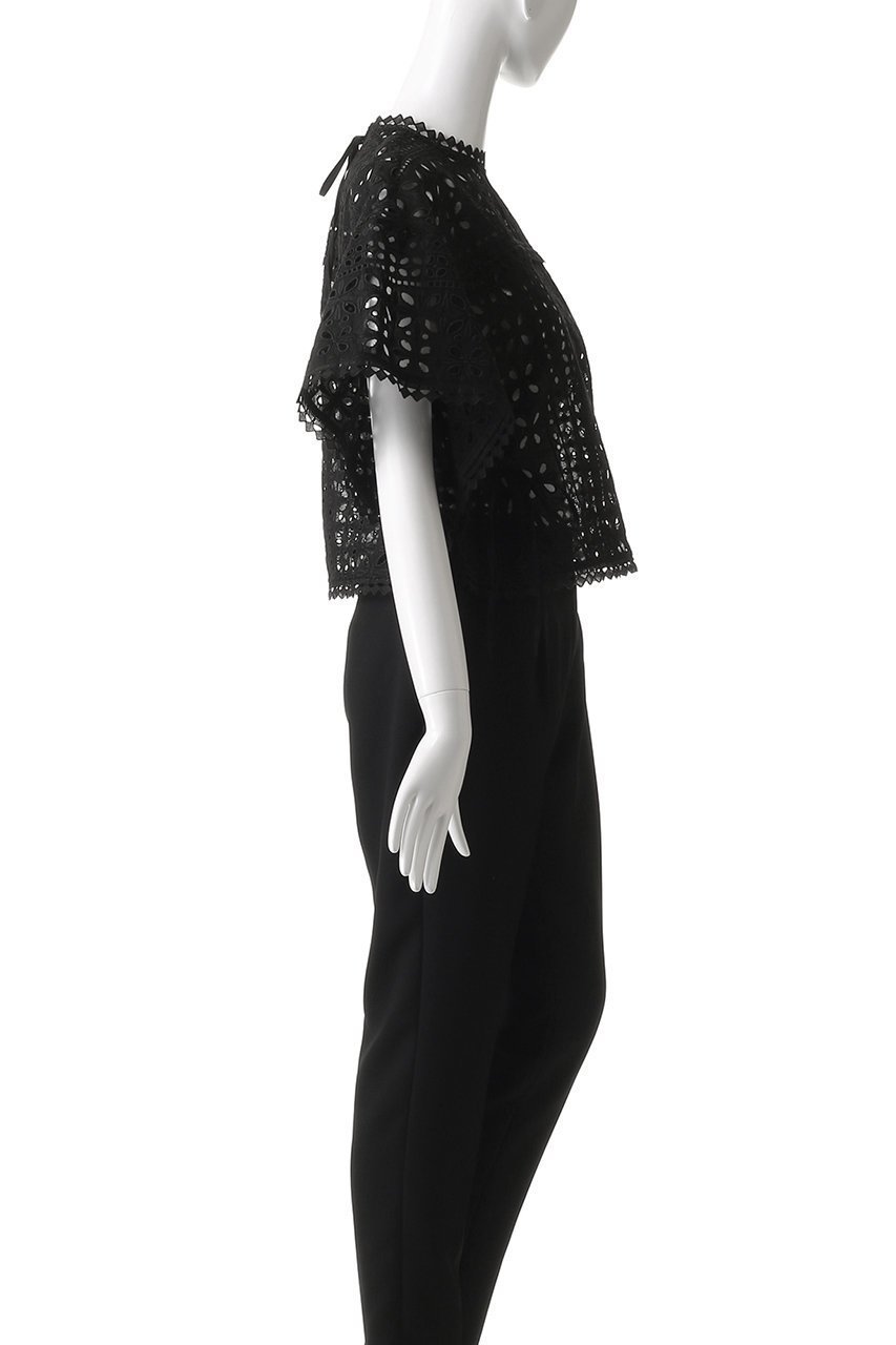 【ランバン オン ブルー/LANVIN en Bleu】のBROCHEコットンレースブラウス 人気、トレンドファッション・服の通販 founy(ファニー) 　ファッション　Fashion　レディースファッション　Fashion for Women　トップス・カットソー　Cut & Sew Tops　シャツ・ブラウス・オフィスカジュアル　Elegant Blouses & Button-Ups　インナー　Innerwear　ショート　Short, Short Length　スリーブ　Sleeve, Long Sleeve / Short Sleeve　リボン　Ribbon, Bow　レース　Lace, Lace Fabric　ワイド　Wide, Wide Fit　ワーク　Workwear, Utility Style　エレガント 上品　Elegant　other-3|ID: prp329100004468914 ipo3291000000032787317