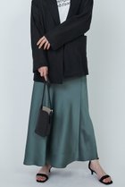 【プルミエ アロンディスモン/1er Arrondissement】のサテンマーメイドスカート グリーン|ID:prp329100004468916