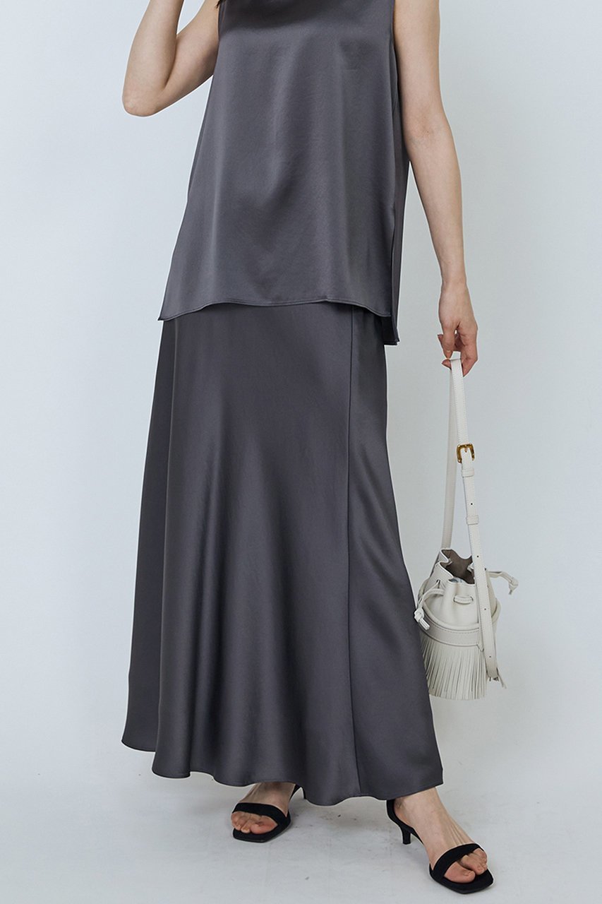 【プルミエ アロンディスモン/1er Arrondissement】のサテンマーメイドスカート 人気、トレンドファッション・服の通販 founy(ファニー) 　ファッション　Fashion　レディースファッション　Fashion for Women　スカート　Skirts　ロングスカート　Long Skirts / Maxi & Midi Skirts　サテン　Satin, Glossy Fabric　バイアス　Bias, Diagonal Cut　バランス　Balance, Style Balance　フィット　Fit, Slim Fit　ロング　Long, Long-Length　ワッシャー　Washer, Crinkled Finish　エレガント 上品　Elegant　other-6|ID: prp329100004468916 ipo3291000000035344927