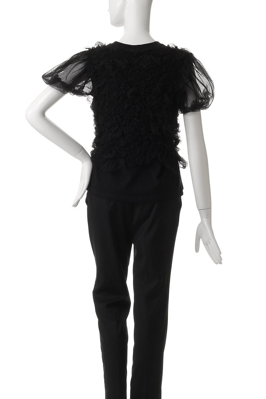 【クラネ/CLANE】のTULLE VEST LAYERED TOPS/ブラウス 人気、トレンドファッション・服の通販 founy(ファニー) 　ファッション　Fashion　レディースファッション　Fashion for Women　アウター　Coat / Outerwear Collection　トップス・カットソー　Cut & Sew Tops　シャツ・ブラウス・オフィスカジュアル　Elegant Blouses & Button-Ups　ベスト&ジレ / 重ね着スタイル　Vests & Gilets　おすすめ　Recommended / Our Picks　シアー　Sheer, See-Through　ショート　Short, Short Length　スリーブ　Sleeve, Long Sleeve / Short Sleeve　デニム　Denim, Jeans Material　パーティ　Party, Party Style　フェミニン　Feminine, Girly　other-4|ID: prp329100004468926 ipo3291000000035739253