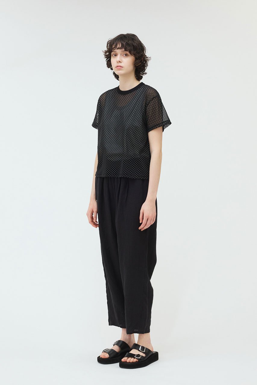 【ミズイロ インド/mizuiro ind】のmesh dot c/neck T Tシャツ 人気、トレンドファッション・服の通販 founy(ファニー) 　ファッション　Fashion　レディースファッション　WOMEN　トップス・カットソー　Tops/Tshirt　シャツ/ブラウス　Shirts/Blouses　ロング / Tシャツ　T-Shirts　カットソー　Cut and Sewn　インナー　Inner　シアー　Sheer　ショート　Short　シンプル　Simple　スリーブ　Sleeve　ドット　Dot　メッシュ　Mesh　夏　Summer　春　Spring　S/S・春夏　Ss・Spring/Summer　other-7|ID: prp329100004468929 ipo3291000000031791321