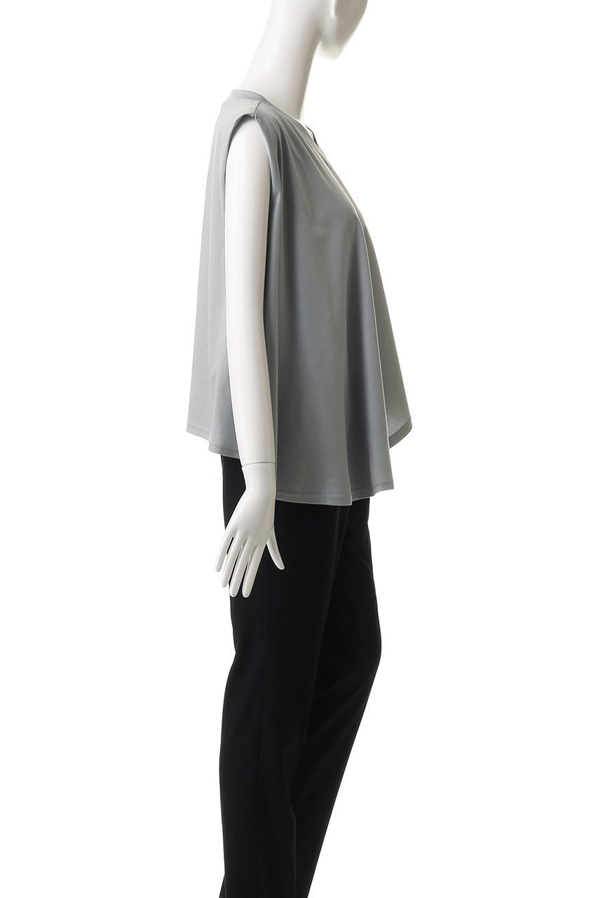 【ミズイロ インド/mizuiro ind】のV neck asymmetry N/S P/O プルオーバー 人気、トレンドファッション・服の通販 founy(ファニー) 　ファッション　Fashion　レディースファッション　Fashion for Women　トップス・カットソー　Cut & Sew Tops　キャミソール&ノースリーブ　Camisoles & Sleeveless Tops　シャツ・ブラウス・オフィスカジュアル　Elegant Blouses & Button-Ups　カジュアルプルオーバー・ニットトップス　Pullovers & Knit Tops / Casual Pullovers　アシンメトリー　Asymmetrical Style　デコルテ　Décolleté, Neckline　ノースリーブ　Sleeveless, No-Sleeve　other-3|ID: prp329100004468930 ipo3291000000032906332