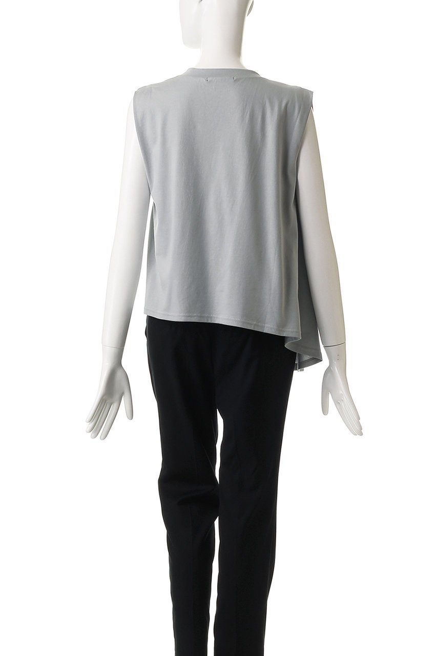 【ミズイロ インド/mizuiro ind】のV neck asymmetry N/S P/O プルオーバー 人気、トレンドファッション・服の通販 founy(ファニー) 　ファッション　Fashion　レディースファッション　Fashion for Women　トップス・カットソー　Cut & Sew Tops　キャミソール&ノースリーブ　Camisoles & Sleeveless Tops　シャツ・ブラウス・オフィスカジュアル　Elegant Blouses & Button-Ups　カジュアルプルオーバー・ニットトップス　Pullovers & Knit Tops / Casual Pullovers　アシンメトリー　Asymmetrical Style　デコルテ　Décolleté, Neckline　ノースリーブ　Sleeveless, No-Sleeve　other-4|ID: prp329100004468930 ipo3291000000032906334
