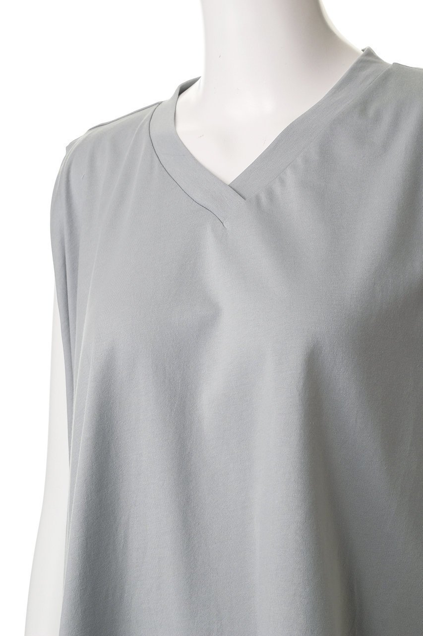 【ミズイロ インド/mizuiro ind】のV neck asymmetry N/S P/O プルオーバー 人気、トレンドファッション・服の通販 founy(ファニー) 　ファッション　Fashion　レディースファッション　Fashion for Women　トップス・カットソー　Cut & Sew Tops　キャミソール&ノースリーブ　Camisoles & Sleeveless Tops　シャツ・ブラウス・オフィスカジュアル　Elegant Blouses & Button-Ups　カジュアルプルオーバー・ニットトップス　Pullovers & Knit Tops / Casual Pullovers　アシンメトリー　Asymmetrical Style　デコルテ　Décolleté, Neckline　ノースリーブ　Sleeveless, No-Sleeve　other-5|ID: prp329100004468930 ipo3291000000032906338