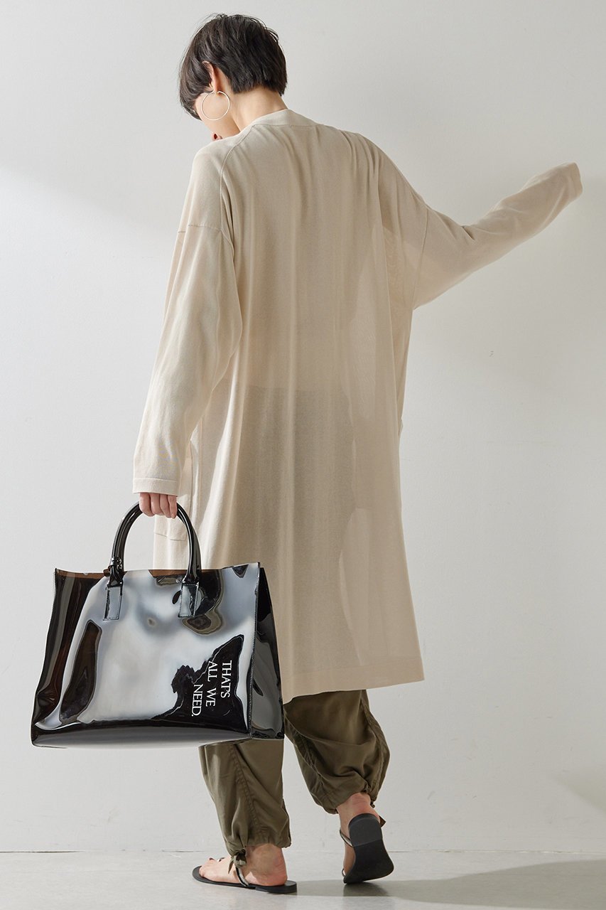 【ウィムガゼット/Whim Gazette】のハイゲージテンジクロングカーディガン 人気、トレンドファッション・服の通販 founy(ファニー) 　ファッション　Fashion　レディースファッション　Fashion for Women　トップス・カットソー　Cut & Sew Tops　ニット　Knit Tops & Sweaters　カーディガン・羽織り　Layered Style Cardigans　カーディガン　Cardigan, Knitwear　シアー　Sheer, See-Through　ショルダー　Shoulder, Shoulder Strap　ドロップ　Drop Shoulder, Dropped Style　ロング　Long, Long-Length　再入荷　Restock / Back in Stock　夏　Summer　春　Spring　S/S・春夏　SS, Spring/Summer, Warm Season　other-8|ID: prp329100004468931 ipo3291000000032731707