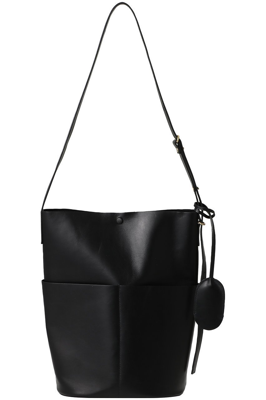 【プレインピープル/PLAIN PEOPLE】の【REN】SLEEK PATHショルダーバッグ インテリア・キッズ・メンズ・レディースファッション・服の通販 founy(ファニー) 　ファッション　Fashion　レディースファッション　Fashion for Women　バッグ　Bags　シンプル　Simple, Minimal　フォルム　Silhouette, Form　ポケット　Pocket, Pocket Detail　ラップ　Wrap, Wrap Design　エレガント 上品　Elegant　ブラック|ID: prp329100004468935 ipo3291000000035473029