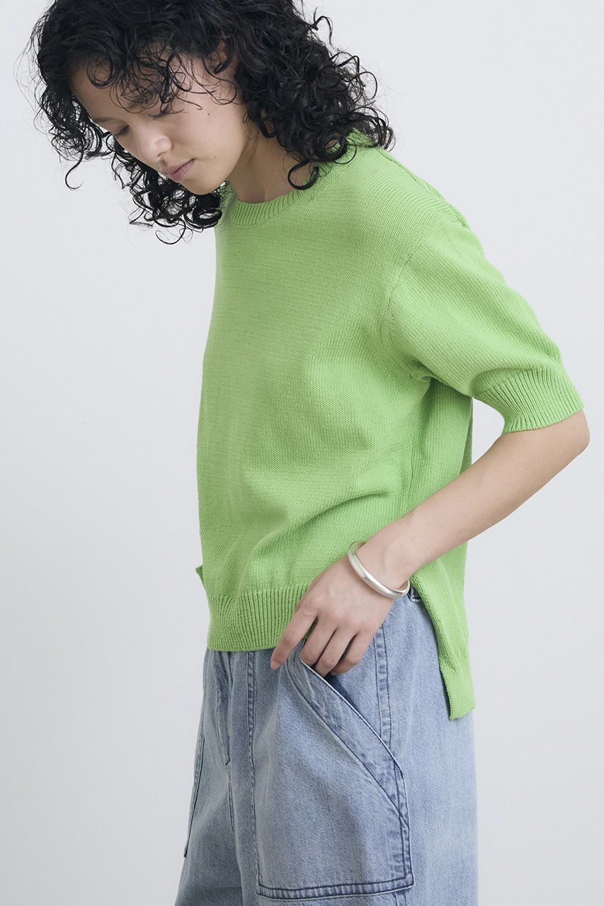 【ハウス オブ ロータス/HOUSE OF LOTUS】のクリアコットンクループルオーバー 人気、トレンドファッション・服の通販 founy(ファニー) 　ファッション　Fashion　レディースファッション　Fashion for Women　トップス・カットソー　Cut & Sew Tops　ニット　Knit Tops & Sweaters　カジュアルプルオーバー・ニットトップス　Pullovers & Knit Tops / Casual Pullovers　インナー　Innerwear　ジャケット　Jacket, Outerwear　バランス　Balance, Style Balance　エレガント 上品　Elegant　other-6|ID: prp329100004468937 ipo3291000000032614990
