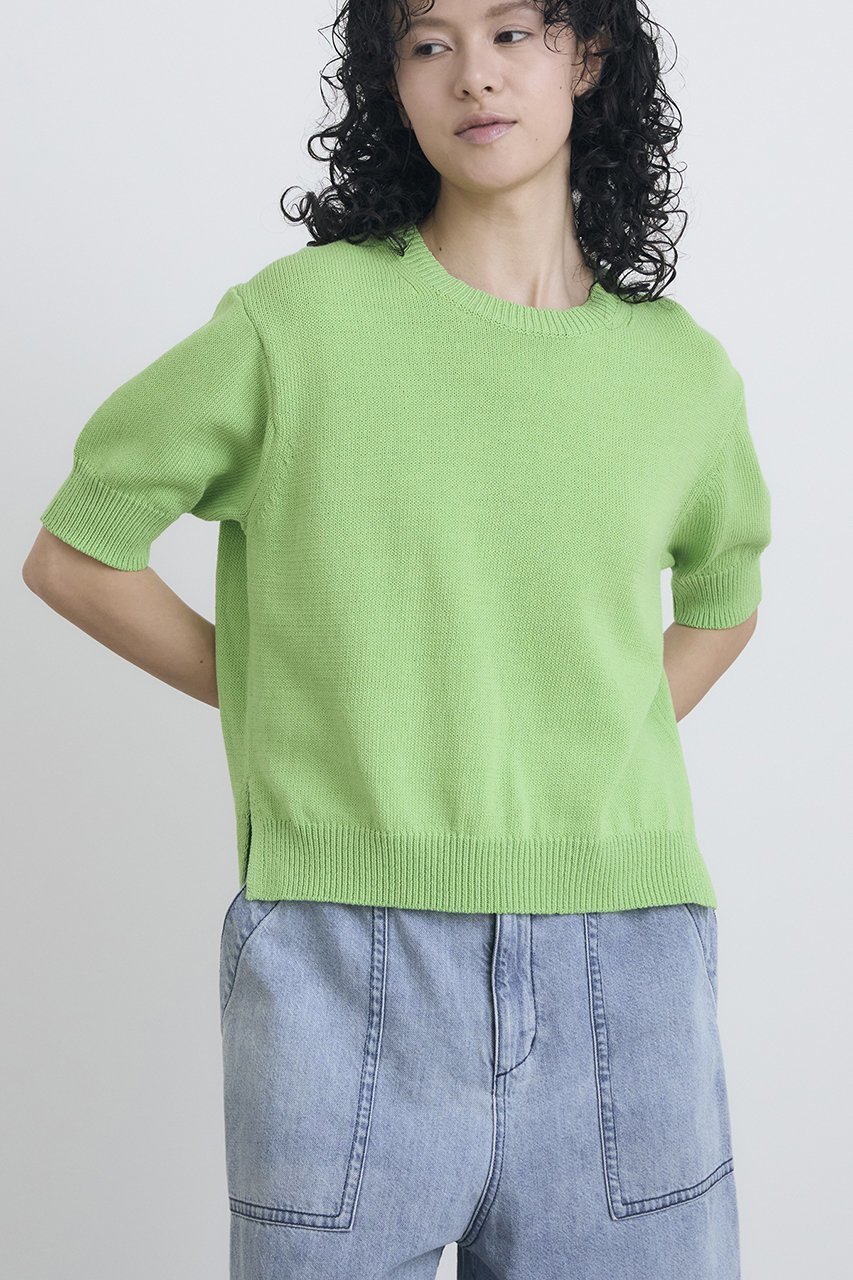 【ハウス オブ ロータス/HOUSE OF LOTUS】のクリアコットンクループルオーバー 人気、トレンドファッション・服の通販 founy(ファニー) 　ファッション　Fashion　レディースファッション　Fashion for Women　トップス・カットソー　Cut & Sew Tops　ニット　Knit Tops & Sweaters　カジュアルプルオーバー・ニットトップス　Pullovers & Knit Tops / Casual Pullovers　インナー　Innerwear　ジャケット　Jacket, Outerwear　バランス　Balance, Style Balance　エレガント 上品　Elegant　other-8|ID: prp329100004468937 ipo3291000000032614992