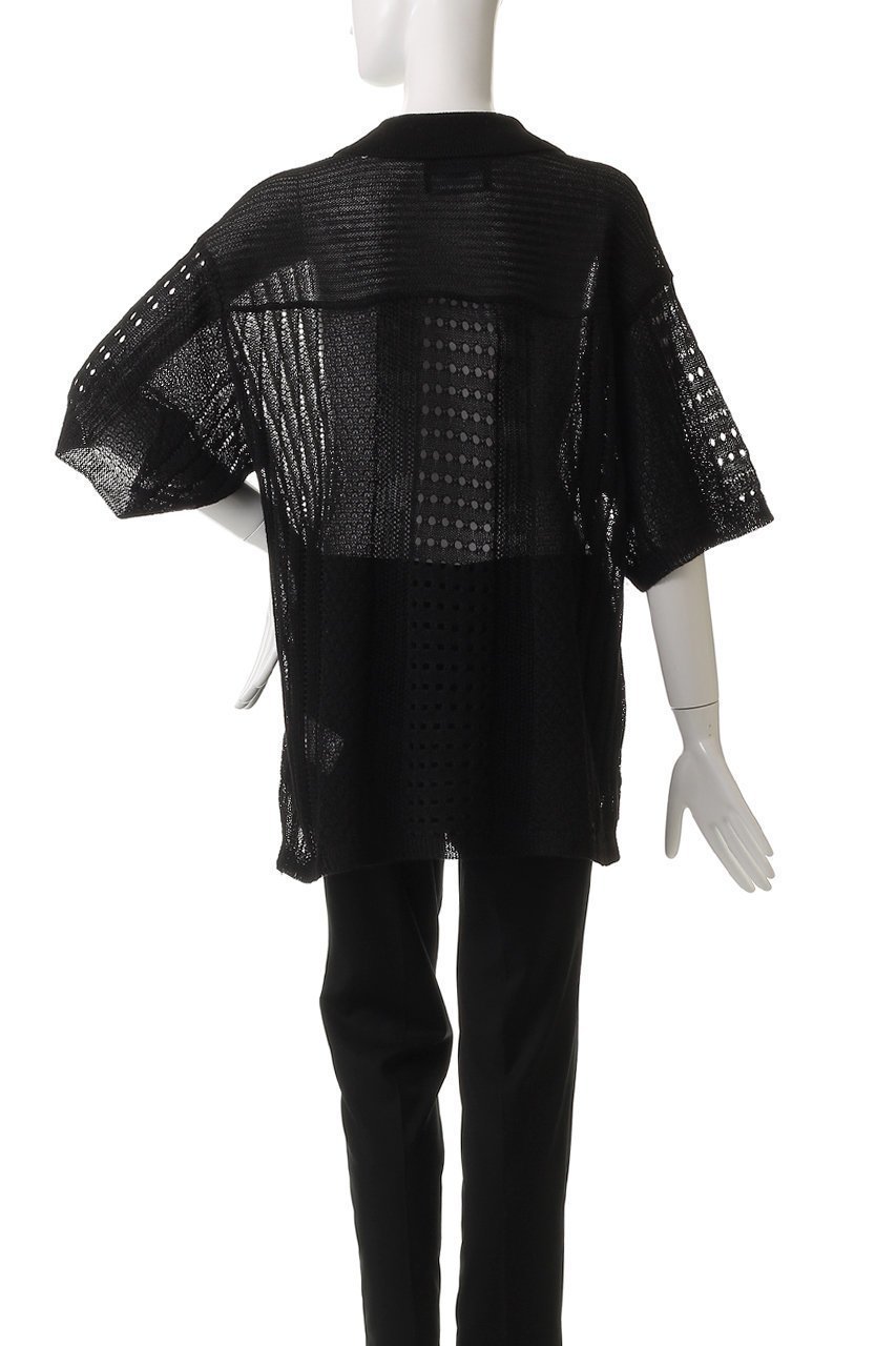 【メゾンスペシャル/MAISON SPECIAL】の【UNISEX】ニット半袖シャツ 人気、トレンドファッション・服の通販 founy(ファニー) 　ファッション　Fashion　レディースファッション　Fashion for Women　トップス・カットソー　Cut & Sew Tops　ニット　Knit Tops & Sweaters　シャツ・ブラウス・オフィスカジュアル　Elegant Blouses & Button-Ups　ユニセックス　Unisex, Genderless　おすすめ　Recommended / Our Picks　インナー　Innerwear　ショート　Short, Short Length　スリーブ　Sleeve, Long Sleeve / Short Sleeve　エレガント 上品　Elegant　半袖　Short Sleeve, Half Sleeve　夏　Summer　透かし　Cut-Out, Lacework　other-4|ID: prp329100004468940 ipo3291000000032838849