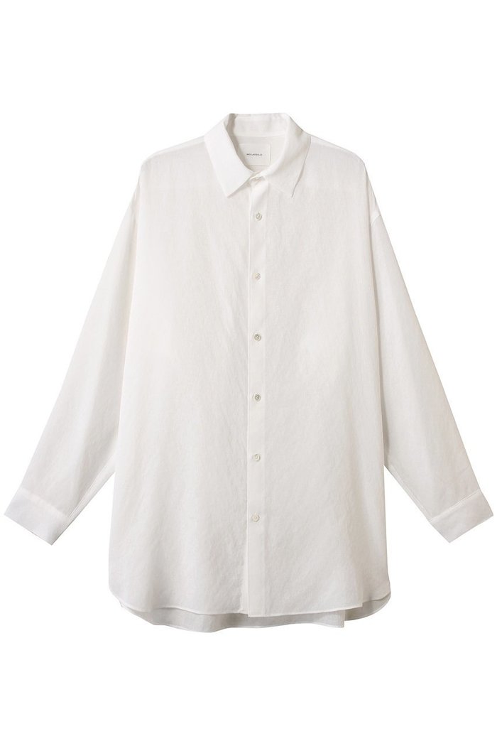 【ミディウミソリッド/MIDIUMISOLID】のsheer long slv shirt.S シャツ インテリア・キッズ・メンズ・レディースファッション・服の通販 founy(ファニー) https://founy.com/ ファッション Fashion レディースファッション Fashion for Women トップス・カットソー Cut & Sew Tops シャツ・ブラウス・オフィスカジュアル Elegant Blouses & Button-Ups インナー Innerwear シアー Sheer, See-Through スリーブ Sleeve, Long Sleeve / Short Sleeve ロング Long, Long-Length エレガント 上品 Elegant |ID: prp329100004468951 ipo3291000000032906906