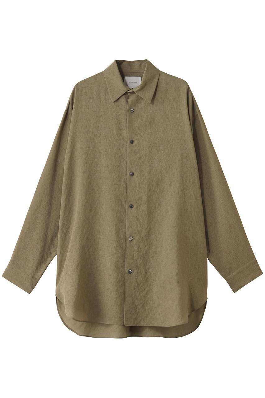 【ミディウミソリッド/MIDIUMISOLID】のsheer long slv shirt.S シャツ インテリア・キッズ・メンズ・レディースファッション・服の通販 founy(ファニー) 　ファッション　Fashion　レディースファッション　Fashion for Women　トップス・カットソー　Cut & Sew Tops　シャツ・ブラウス・オフィスカジュアル　Elegant Blouses & Button-Ups　インナー　Innerwear　シアー　Sheer, See-Through　スリーブ　Sleeve, Long Sleeve / Short Sleeve　ロング　Long, Long-Length　エレガント 上品　Elegant　khaki|ID: prp329100004468951 ipo3291000000032906911