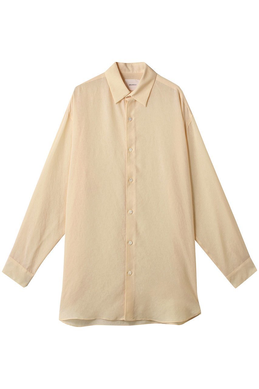 【ミディウミソリッド/MIDIUMISOLID】のsheer long slv shirt.S シャツ インテリア・キッズ・メンズ・レディースファッション・服の通販 founy(ファニー) 　ファッション　Fashion　レディースファッション　Fashion for Women　トップス・カットソー　Cut & Sew Tops　シャツ・ブラウス・オフィスカジュアル　Elegant Blouses & Button-Ups　インナー　Innerwear　シアー　Sheer, See-Through　スリーブ　Sleeve, Long Sleeve / Short Sleeve　ロング　Long, Long-Length　エレガント 上品　Elegant　yellow|ID: prp329100004468951 ipo3291000000032906916