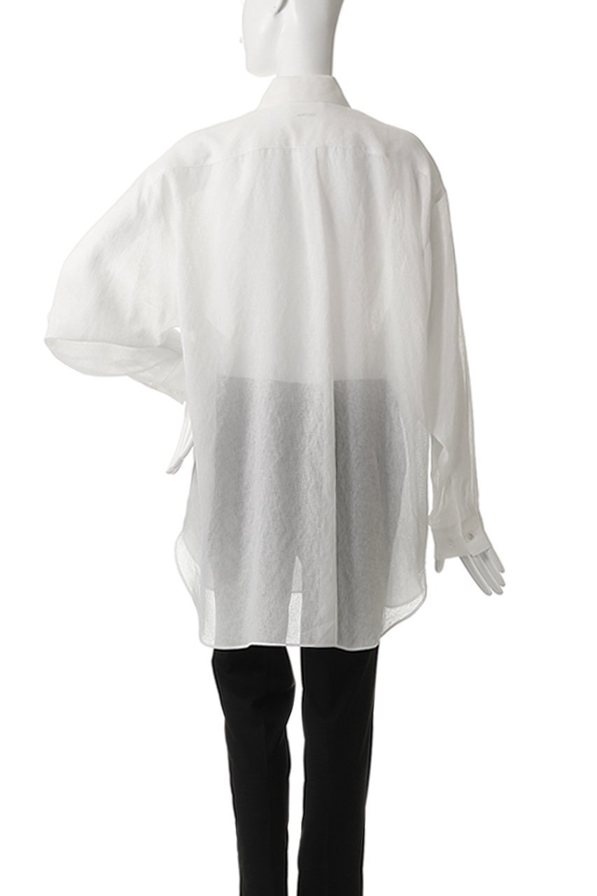 【ミディウミソリッド/MIDIUMISOLID】のsheer long slv shirt.S シャツ 人気、トレンドファッション・服の通販 founy(ファニー) 　ファッション　Fashion　レディースファッション　Fashion for Women　トップス・カットソー　Cut & Sew Tops　シャツ・ブラウス・オフィスカジュアル　Elegant Blouses & Button-Ups　インナー　Innerwear　シアー　Sheer, See-Through　スリーブ　Sleeve, Long Sleeve / Short Sleeve　ロング　Long, Long-Length　エレガント 上品　Elegant　other-4|ID: prp329100004468951 ipo3291000000032906926