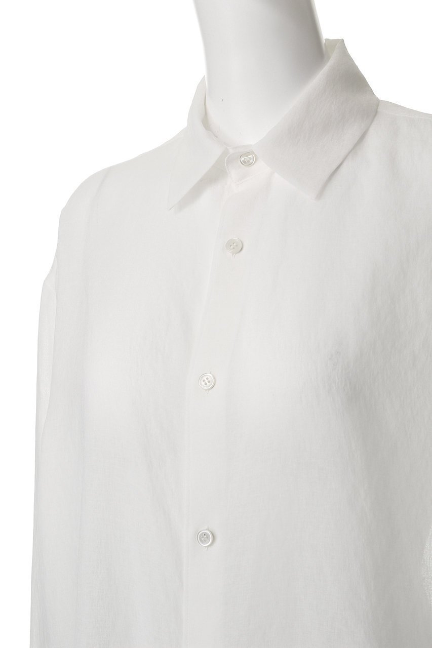 【ミディウミソリッド/MIDIUMISOLID】のsheer long slv shirt.S シャツ 人気、トレンドファッション・服の通販 founy(ファニー) 　ファッション　Fashion　レディースファッション　Fashion for Women　トップス・カットソー　Cut & Sew Tops　シャツ・ブラウス・オフィスカジュアル　Elegant Blouses & Button-Ups　インナー　Innerwear　シアー　Sheer, See-Through　スリーブ　Sleeve, Long Sleeve / Short Sleeve　ロング　Long, Long-Length　エレガント 上品　Elegant　other-5|ID: prp329100004468951 ipo3291000000032906930