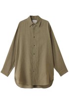 【ミディウミソリッド/MIDIUMISOLID】のsheer long slv shirt.S シャツ khaki|ID: prp329100004468951 ipo3291000000036129479