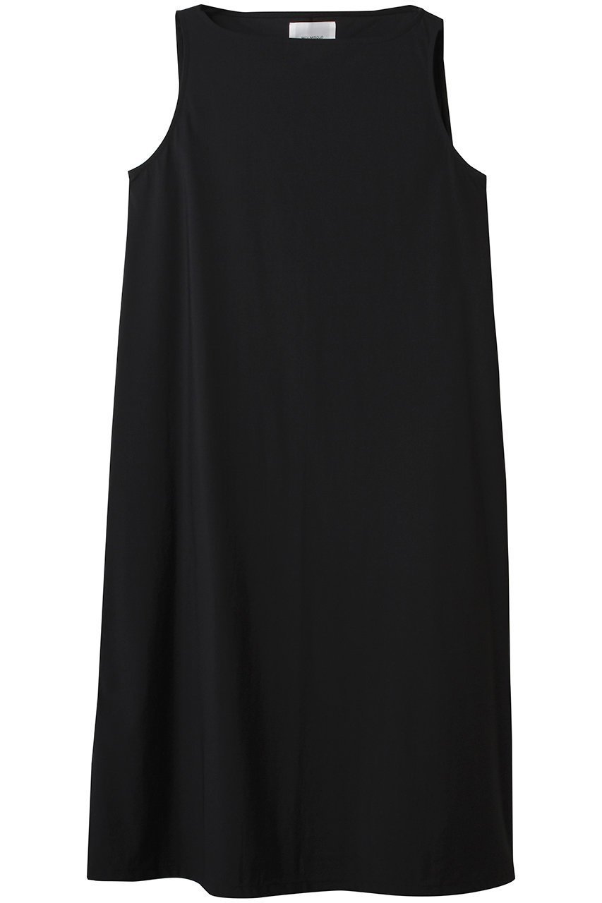 【ミディウミソリッド/MIDIUMISOLID】のstretch boat neck OP.S ワンピース インテリア・キッズ・メンズ・レディースファッション・服の通販 founy(ファニー) 　ファッション　Fashion　レディースファッション　Fashion for Women　ワンピース　Dresses　チュニック　Tunic Tops & Dresses　シンプル　Simple, Minimal　ストレッチ　Stretch, Stretchy Fabric　チュニック　Tunic, Long Top　デコルテ　Décolleté, Neckline　ノースリーブ　Sleeveless, No-Sleeve　リラックス　Relax, Relaxed Fit　エレガント 上品　Elegant　black|ID: prp329100004468952 ipo3291000000032866903