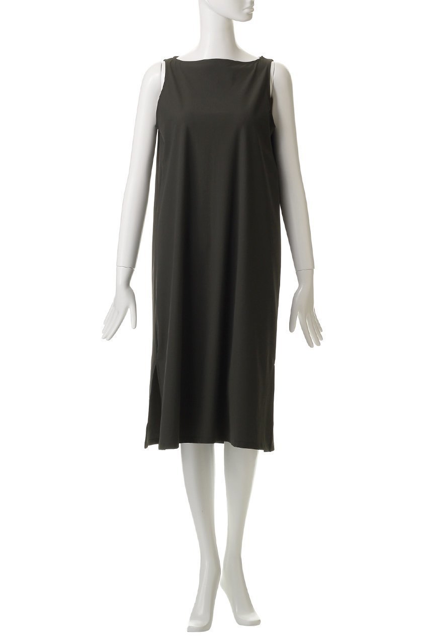 【ミディウミソリッド/MIDIUMISOLID】のstretch boat neck OP.S ワンピース 人気、トレンドファッション・服の通販 founy(ファニー) 　ファッション　Fashion　レディースファッション　Fashion for Women　ワンピース　Dresses　チュニック　Tunic Tops & Dresses　シンプル　Simple, Minimal　ストレッチ　Stretch, Stretchy Fabric　チュニック　Tunic, Long Top　デコルテ　Décolleté, Neckline　ノースリーブ　Sleeveless, No-Sleeve　リラックス　Relax, Relaxed Fit　エレガント 上品　Elegant　other-2|ID: prp329100004468952 ipo3291000000032866908