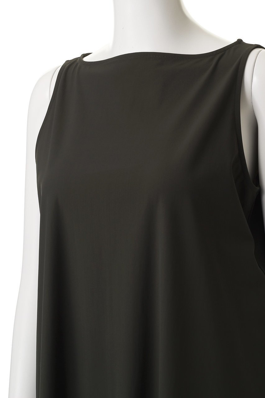 【ミディウミソリッド/MIDIUMISOLID】のstretch boat neck OP.S ワンピース 人気、トレンドファッション・服の通販 founy(ファニー) 　ファッション　Fashion　レディースファッション　Fashion for Women　ワンピース　Dresses　チュニック　Tunic Tops & Dresses　シンプル　Simple, Minimal　ストレッチ　Stretch, Stretchy Fabric　チュニック　Tunic, Long Top　デコルテ　Décolleté, Neckline　ノースリーブ　Sleeveless, No-Sleeve　リラックス　Relax, Relaxed Fit　エレガント 上品　Elegant　other-5|ID: prp329100004468952 ipo3291000000032866926