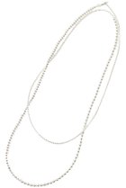 【ザ ストア バイ シー/THE STORE by C】の【別注】【Indian Jewelry】ナバホパールネックレスMIX丸玉3mm&5mm菱玉5.5mm シルバー|ID: prp329100004468983 ipo3291000000035788796