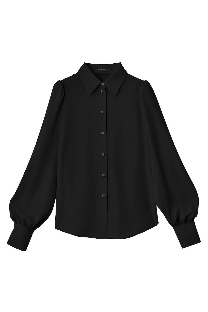 【デイジーリン/DAISY LIN】のAiry Blouse “Lady Lady” インテリア・キッズ・メンズ・レディースファッション・服の通販 founy(ファニー) 　ファッション　Fashion　レディースファッション　Fashion for Women　トップス・カットソー　Cut & Sew Tops　シャツ・ブラウス・オフィスカジュアル　Elegant Blouses & Button-Ups　おすすめ　Recommended / Our Picks　インナー　Innerwear　ウォッシャブル　Machine Washable　エアリー　Airy Texture　エレガント 上品　Elegant　カフス　Cuff Design　サテン　Satin, Glossy Fabric　シルク　Silk, 100% Silk　シンプル　Simple, Minimal　ジャケット　Jacket, Outerwear　ストレッチ　Stretch, Stretchy Fabric　スリーブ　Sleeve, Long Sleeve / Short Sleeve　ドレープ　Drape, Draping Fabric　レギュラー　Regular, Standard Fit　ロング　Long, Long-Length　人気　Popular, Best Seller　春　Spring　ブラックブラック|ID: prp329100004468985 ipo3291000000032839935