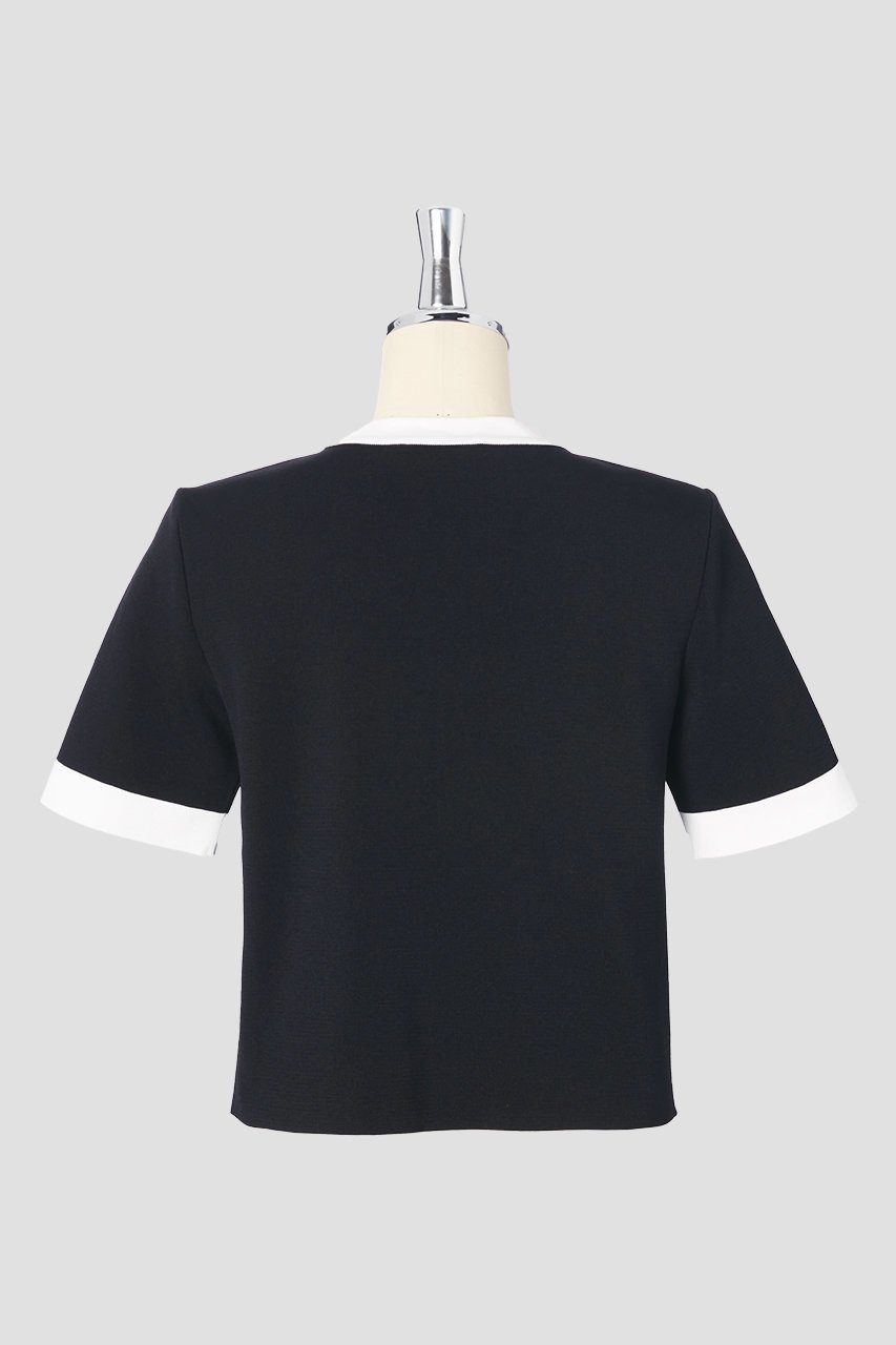 【デイジーリン/DAISY LIN】のKnit Top “Graceful Lady” 人気、トレンドファッション・服の通販 founy(ファニー) 　ファッション　Fashion　レディースファッション　Fashion for Women　トップス・カットソー　Cut & Sew Tops　ニット　Knit Tops & Sweaters　カジュアルプルオーバー・ニットトップス　Pullovers & Knit Tops / Casual Pullovers　ウォッシャブル　Machine Washable　シンプル　Simple, Minimal　ストレッチ　Stretch, Stretchy Fabric　ボックス　Boxy, Box Shape　モノトーン　Monotone, Black and White　エレガント 上品　Elegant　other-2|ID: prp329100004468987 ipo3291000000035790979