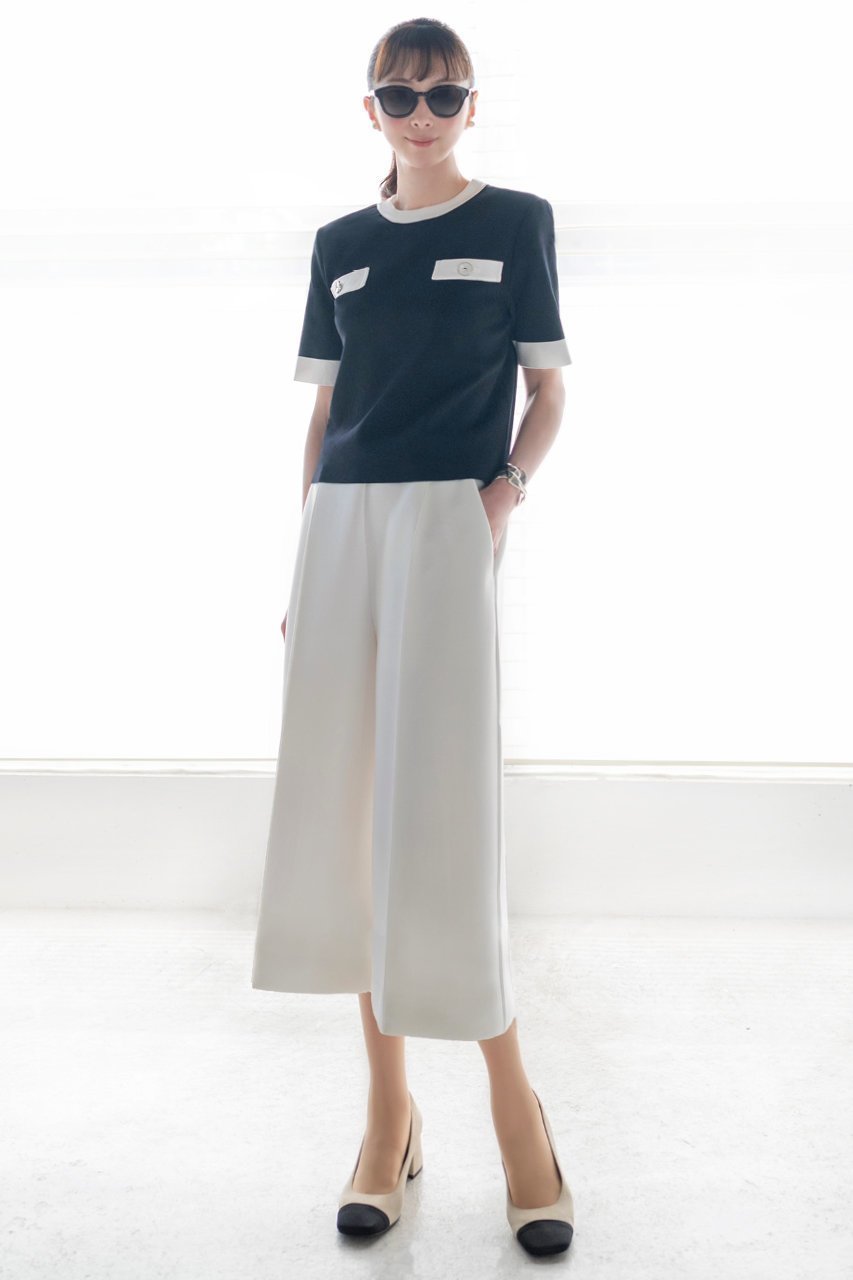 【デイジーリン/DAISY LIN】のKnit Top “Graceful Lady” 人気、トレンドファッション・服の通販 founy(ファニー) 　ファッション　Fashion　レディースファッション　Fashion for Women　トップス・カットソー　Cut & Sew Tops　ニット　Knit Tops & Sweaters　カジュアルプルオーバー・ニットトップス　Pullovers & Knit Tops / Casual Pullovers　ウォッシャブル　Machine Washable　シンプル　Simple, Minimal　ストレッチ　Stretch, Stretchy Fabric　ボックス　Boxy, Box Shape　モノトーン　Monotone, Black and White　エレガント 上品　Elegant　other-6|ID: prp329100004468987 ipo3291000000035790986