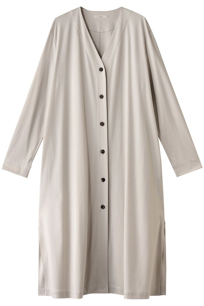 【エブール/ebure】の【Living】ソフトリヨセルコットンスムース ロングカーディガン インテリア・キッズ・メンズ・レディースファッション・服の通販 founy(ファニー) https://founy.com/ ファッション Fashion レディースファッション Fashion for Women トップス・カットソー Cut & Sew Tops カーディガン・羽織り Layered Style Cardigans シャツ・ブラウス・オフィスカジュアル Elegant Blouses & Button-Ups ロングTシャツ・Tシャツ Longline T-Shirts & Tees カットソー・ベーシックTシャツ Cut-and-Sewn Tops / Stretch Tees & Basics カーディガン Cardigan, Knitwear スリット Slit, Slit Detail ドレープ Drape, Draping Fabric リラックス Relax, Relaxed Fit ロング Long, Long-Length エレガント 上品 Elegant 定番 Standard, Basic Item |ID: prp329100004472582 ipo3291000000035891490