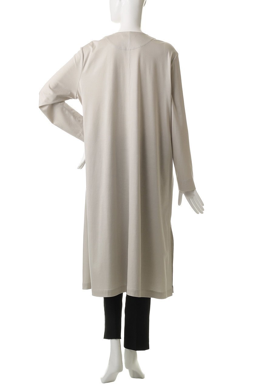 【エブール/ebure】の【Living】ソフトリヨセルコットンスムース ロングカーディガン 人気、トレンドファッション・服の通販 founy(ファニー) 　ファッション　Fashion　レディースファッション　Fashion for Women　トップス・カットソー　Cut & Sew Tops　カーディガン・羽織り　Layered Style Cardigans　シャツ・ブラウス・オフィスカジュアル　Elegant Blouses & Button-Ups　ロングTシャツ・Tシャツ　Longline T-Shirts & Tees　カットソー・ベーシックTシャツ　Cut-and-Sewn Tops / Stretch Tees & Basics　カーディガン　Cardigan, Knitwear　スリット　Slit, Slit Detail　ドレープ　Drape, Draping Fabric　リラックス　Relax, Relaxed Fit　ロング　Long, Long-Length　エレガント 上品　Elegant　定番　Standard, Basic Item　other-4|ID: prp329100004472582 ipo3291000000036018899