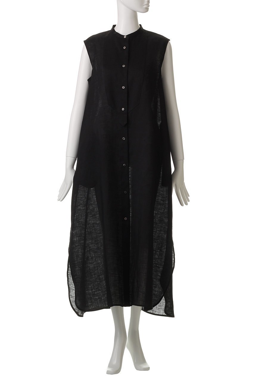 【エブール/ebure】の【Living】フレンチリネン バンドカラーシャツワンピース 人気、トレンドファッション・服の通販 founy(ファニー) 　ファッション　Fashion　レディースファッション　Fashion for Women　ワンピース　Dresses　シャツワンピース / 1枚で着映えコーデ　Shirt Dresses　チュニック　Tunic Tops & Dresses　シルク　Silk, 100% Silk　スリーブ　Sleeve, Long Sleeve / Short Sleeve　チュニック　Tunic, Long Top　フレンチ　French, French Style　リネン　Linen, Linen Fabric　リラックス　Relax, Relaxed Fit　エレガント 上品　Elegant　other-2|ID: prp329100004472583 ipo3291000000032865309