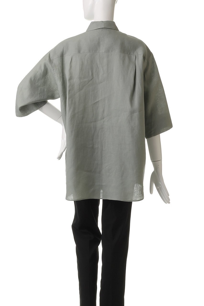 【エブール/ebure】の【Living】フレンチリネン 七分袖シャツ 人気、トレンドファッション・服の通販 founy(ファニー) 　ファッション　Fashion　レディースファッション　Fashion for Women　トップス・カットソー　Cut & Sew Tops　シャツ・ブラウス・オフィスカジュアル　Elegant Blouses & Button-Ups　ショート　Short, Short Length　スリーブ　Sleeve, Long Sleeve / Short Sleeve　フレンチ　French, French Style　リネン　Linen, Linen Fabric　今季　This Season, Current Season　夏　Summer　other-4|ID: prp329100004472585 ipo3291000000032841471