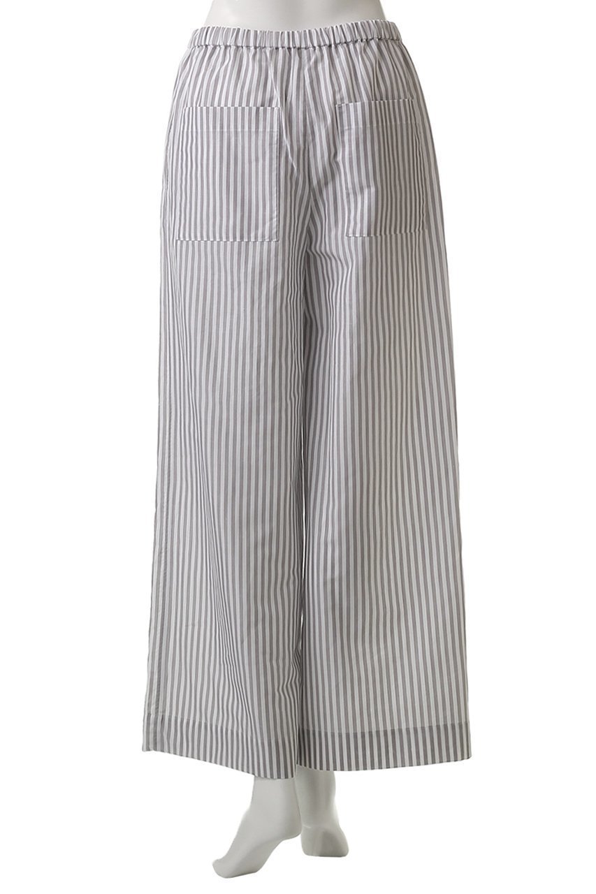 【エブール/ebure】の【Living】コットンリネンストライプ 七分袖シャツ イージーパンツ 人気、トレンドファッション・服の通販 founy(ファニー) 　ファッション　Fashion　レディースファッション　Fashion for Women　パンツ　Pants & Trousers　おすすめ　Recommended / Our Picks　ストライプ　Stripe, Striped Pattern　セットアップ　Set-Up, Coordinated Outfit　フレンチ　French, French Style　フロント　Front, Front Design　リネン　Linen, Linen Fabric　エレガント 上品　Elegant　定番　Standard, Basic Item　other-4|ID: prp329100004472586 ipo3291000000036225153