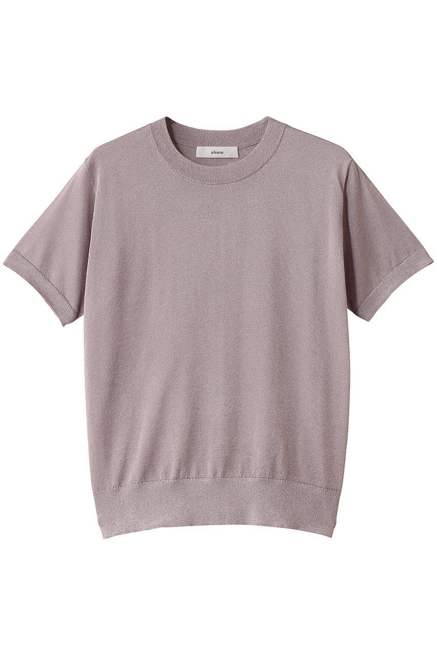 【エブール/ebure】のソフトブライトラメ ハーフスリーブシアーニットプルオーバー 人気、トレンドファッション・服の通販 founy(ファニー) 　ファッション　Fashion　レディースファッション　WOMEN　トップス・カットソー　Tops/Tshirt　ニット　Knit Tops　プルオーバー　Pullover　シアー　Sheer　トレンド　Trend　フレア　Flare　エレガント 上品　Elegant　夏　Summer　 other-1|ID: prp329100004472589 ipo3291000000031479614