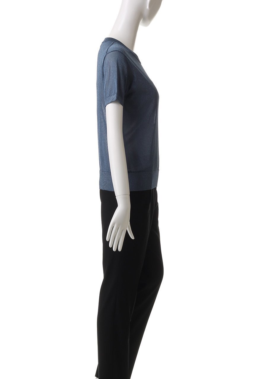 【エブール/ebure】のソフトブライトラメ ハーフスリーブシアーニットプルオーバー 人気、トレンドファッション・服の通販 founy(ファニー) 　ファッション　Fashion　レディースファッション　WOMEN　トップス・カットソー　Tops/Tshirt　ニット　Knit Tops　プルオーバー　Pullover　シアー　Sheer　トレンド　Trend　フレア　Flare　エレガント 上品　Elegant　夏　Summer　other-3|ID: prp329100004472589 ipo3291000000031479624