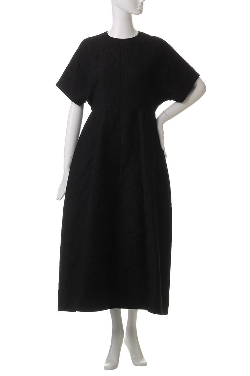 【エブール/ebure】のコットンフラワージャカード ハーフスリーブワンピース 人気、トレンドファッション・服の通販 founy(ファニー) 　ファッション　Fashion　レディースファッション　WOMEN　ワンピース　Dress　チュニック　Tunic　アクセサリー　Accessories　オケージョン　Occasion　シューズ　Shoes　ジャカード　Jacquard　チュニック　Tunic　メッシュ　Mesh　other-2|ID: prp329100004472597 ipo3291000000031479745