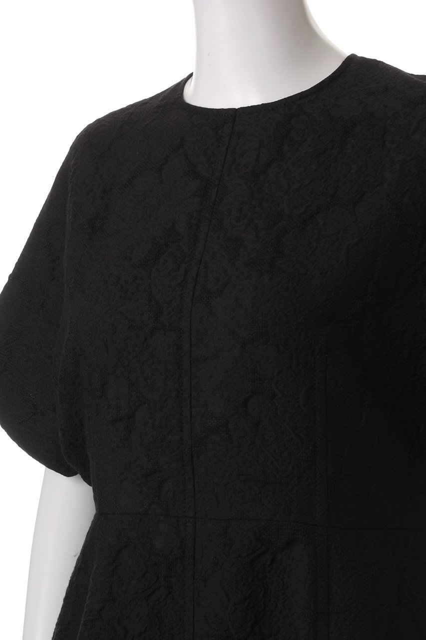 【エブール/ebure】のコットンフラワージャカード ハーフスリーブワンピース 人気、トレンドファッション・服の通販 founy(ファニー) 　ファッション　Fashion　レディースファッション　WOMEN　ワンピース　Dress　チュニック　Tunic　アクセサリー　Accessories　オケージョン　Occasion　シューズ　Shoes　ジャカード　Jacquard　チュニック　Tunic　メッシュ　Mesh　other-5|ID: prp329100004472597 ipo3291000000031479751
