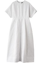 【エブール/ebure】のコットンフラワージャカード ハーフスリーブワンピース 人気、トレンドファッション・服の通販 founy(ファニー) ファッション Fashion レディースファッション Fashion for Women ワンピース Dresses チュニック Tunic Tops & Dresses アクセサリー Fashion Accessories オケージョン Occasion Wear シューズ Shoes, Footwear ジャカード／ジャガード Jacquard, Woven Pattern チュニック Tunic, Long Top メッシュ Mesh, Net Fabric thumbnail ホワイト|ID: prp329100004472597 ipo3291000000032865338