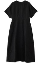 【エブール/ebure】のコットンフラワージャカード ハーフスリーブワンピース 人気、トレンドファッション・服の通販 founy(ファニー) ファッション Fashion レディースファッション Fashion for Women ワンピース Dresses チュニック Tunic Tops & Dresses アクセサリー Fashion Accessories オケージョン Occasion Wear シューズ Shoes, Footwear ジャカード／ジャガード Jacquard, Woven Pattern チュニック Tunic, Long Top メッシュ Mesh, Net Fabric thumbnail ブラック|ID: prp329100004472597 ipo3291000000032865344