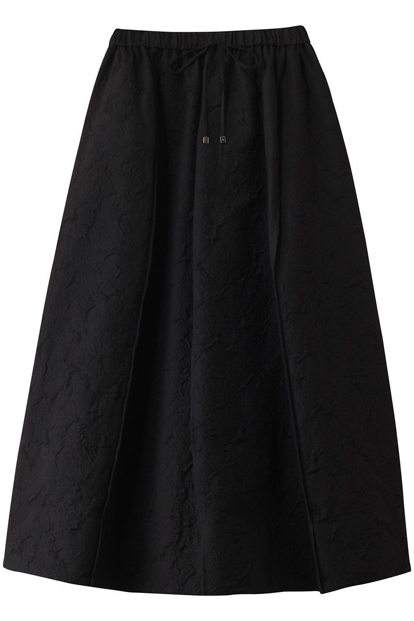 【エブール/ebure】のコットンフラワージャカード ボリュームスカート インテリア・キッズ・メンズ・レディースファッション・服の通販 founy(ファニー) 　ファッション　Fashion　レディースファッション　Fashion for Women　スカート　Skirts　おすすめ　Recommended / Our Picks　シンプル　Simple, Minimal　ジャカード／ジャガード　Jacquard, Woven Pattern　メッシュ　Mesh, Net Fabric　エレガント 上品　Elegant　ブラック|ID: prp329100004472598 ipo3291000000032850753