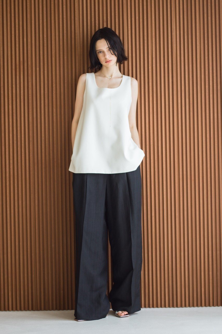 【エブール/ebure】のライトビスリネン ワイドパンツ 人気、トレンドファッション・服の通販 founy(ファニー) 　ファッション　Fashion　レディースファッション　WOMEN　パンツ　Pants　センター　Center　ダブル　Double　メタル　Metal　ワイド　Wide　other-8|ID: prp329100004472601 ipo3291000000031685645