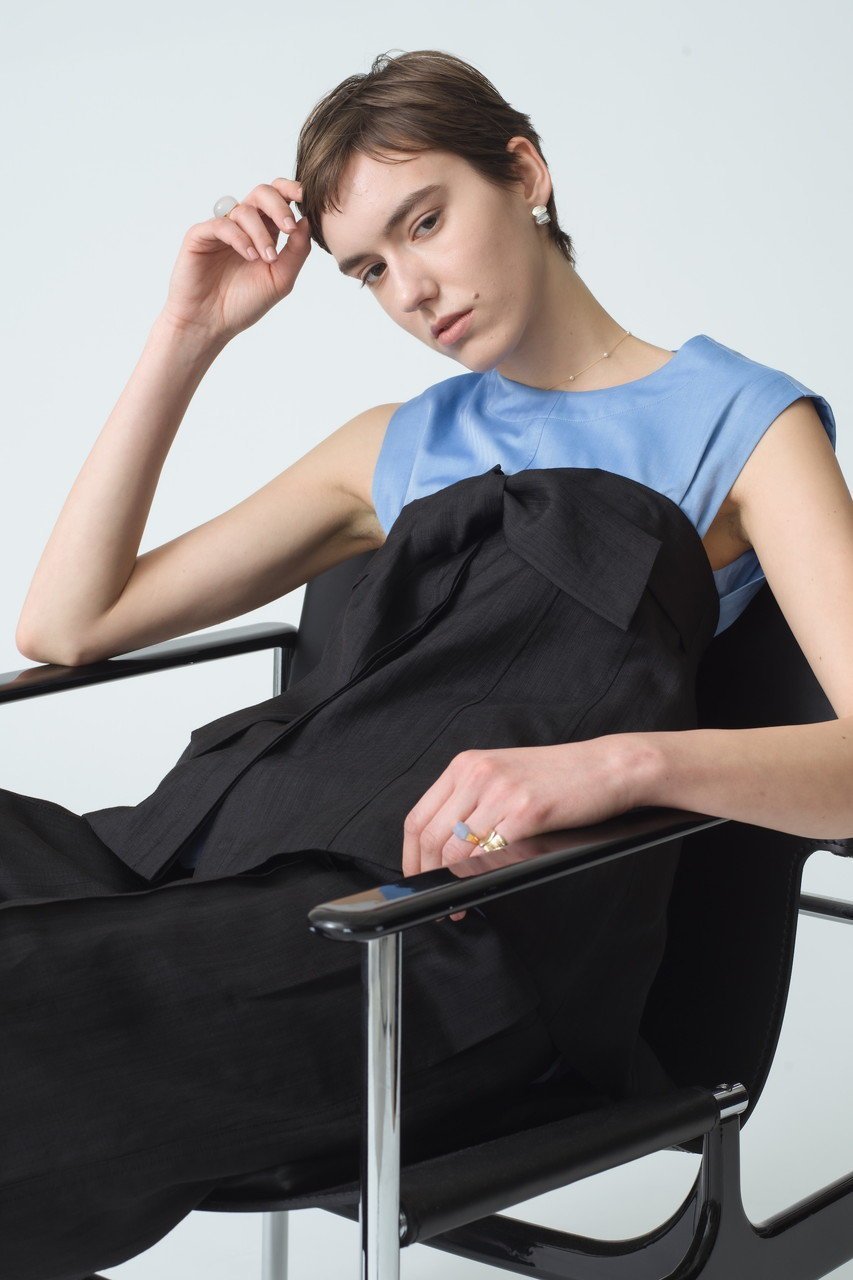 【エブール/ebure】のライトビスリネン ワイドパンツ 人気、トレンドファッション・服の通販 founy(ファニー) 　ファッション　Fashion　レディースファッション　Fashion for Women　パンツ　Pants & Trousers　センター　Center, Center Line　ダブル　Double, Double-Breasted　メタル　Metal, Metal Parts　ワイド　Wide, Wide Fit　other-7|ID: prp329100004472601 ipo3291000000032901266