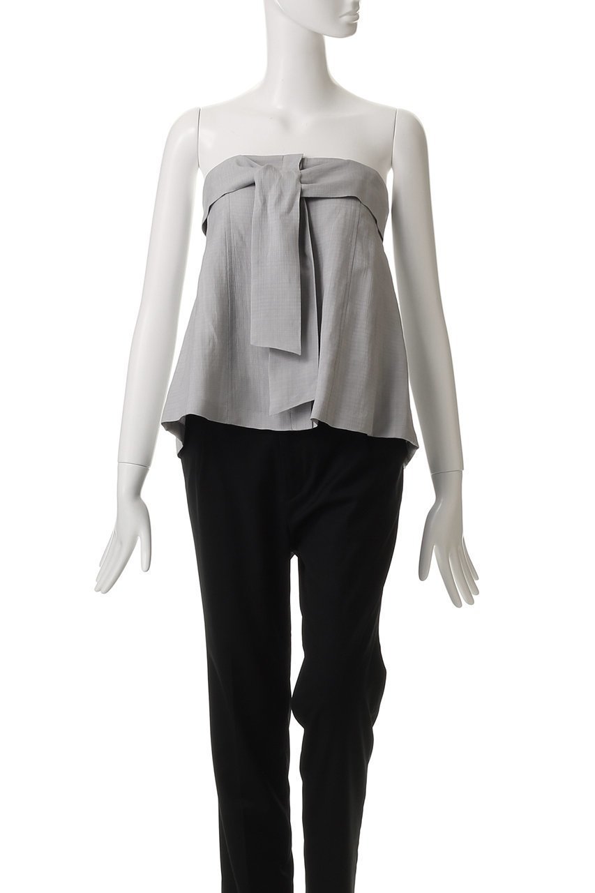 【エブール/ebure】のライトビスリネン ボウタイ付ビスチェ 人気、トレンドファッション・服の通販 founy(ファニー) 　ファッション　Fashion　レディースファッション　Fashion for Women　パンツ　Pants & Trousers　ショートパンツ・ハーフパンツ　High-Waisted & Relaxed Shorts　クール　Cool, Chic　ショート　Short, Short Length　タンク　Tank Top, Sleeveless Top　ビスチェ　Bustier, Corset Top　フレア　Flare, Flared　マニッシュ　Mannish, Boyish　ラップ　Wrap, Wrap Design　リボン　Ribbon, Bow　other-7|ID: prp329100004472603 ipo3291000000032966286