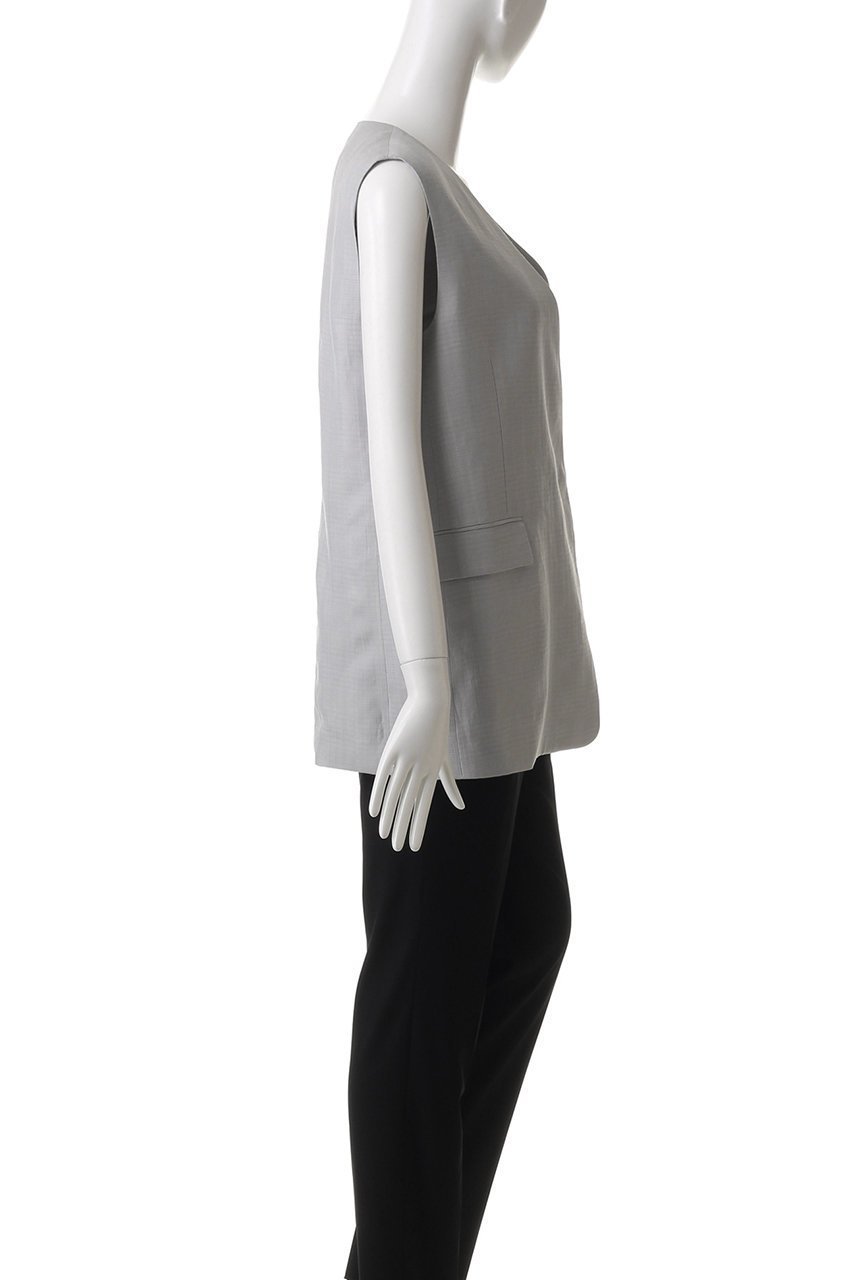 【エブール/ebure】のライトビスリネン ノーカラージレ 人気、トレンドファッション・服の通販 founy(ファニー) 　ファッション　Fashion　レディースファッション　Fashion for Women　アウター　Coat / Outerwear Collection　レディースジャケット・軽アウター　Jackets　ジャケット　Jacket, Outerwear　セットアップ　Set-Up, Coordinated Outfit　デニム　Denim, Jeans Material　フォルム　Silhouette, Form　ベスト　Vest, Waistcoat　リネン　Linen, Linen Fabric　other-3|ID: prp329100004472605 ipo3291000000032955796