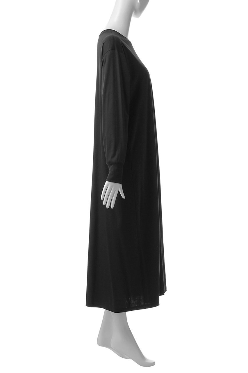【エブール/ebure】の【Living】ソフトリヨセルコットンスムース ロングスリーブTワンピース 人気、トレンドファッション・服の通販 founy(ファニー) 　ファッション　Fashion　レディースファッション　Fashion for Women　ワンピース　Dresses　チュニック　Tunic Tops & Dresses　おすすめ　Recommended / Our Picks　シンプル　Simple, Minimal　スリーブ　Sleeve, Long Sleeve / Short Sleeve　ダブル　Double, Double-Breasted　チュニック　Tunic, Long Top　ドレープ　Drape, Draping Fabric　フレア　Flare, Flared　ロング　Long, Long-Length　エレガント 上品　Elegant　夏　Summer　other-3|ID: prp329100004472609 ipo3291000000032865259