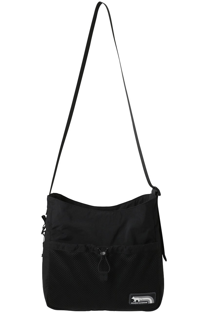 【メゾン キツネ/MAISON KITSUNE】の【UNISEX】FLASH FOX MESSENGER ポーチ インテリア・キッズ・メンズ・レディースファッション・服の通販 founy(ファニー) 　ファッション　Fashion　レディースファッション　WOMEN　ポーチ　Pouches　ユニセックス　Unisex　アウトドア　Outdoor　サイドジップ　Side Zip　パッチ　Patch　フロント　Front　ポケット　Pocket　ポーチ　Pouch　ラップ　Wrap　ラバー　Rubber　ブラック|ID: prp329100004472611 ipo3291000000031479912
