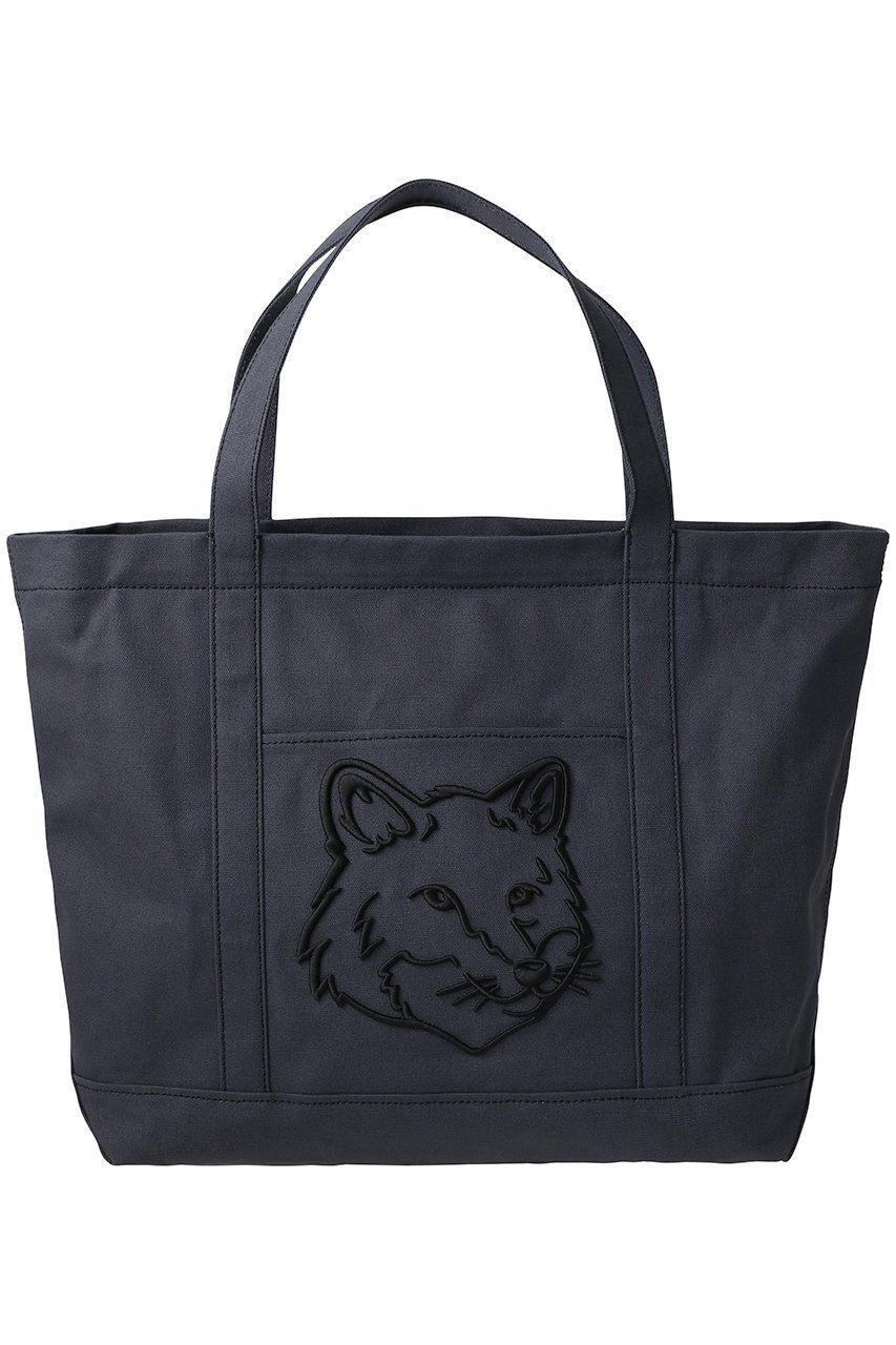 【メゾン キツネ/MAISON KITSUNE】の【UNISEX】FOX HEAD LARGE トートバッグ 人気、トレンドファッション・服の通販 founy(ファニー) 　ファッション　Fashion　レディースファッション　Fashion for Women　バッグ　Bags　ユニセックス　Unisex, Genderless　フォックス　Fox, Fox Fur　ポケット　Pocket, Pocket Detail　旅行　Travel　 other-1|ID: prp329100004472615 ipo3291000000032780172