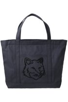 【メゾン キツネ/MAISON KITSUNE】の【UNISEX】FOX HEAD LARGE トートバッグ スレートグレー|ID:prp329100004472615
