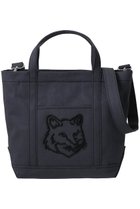 【メゾン キツネ/MAISON KITSUNE】の【UNISEX】FOX HEAD SMALL トートバッグ スレートグレー|ID:prp329100004472617