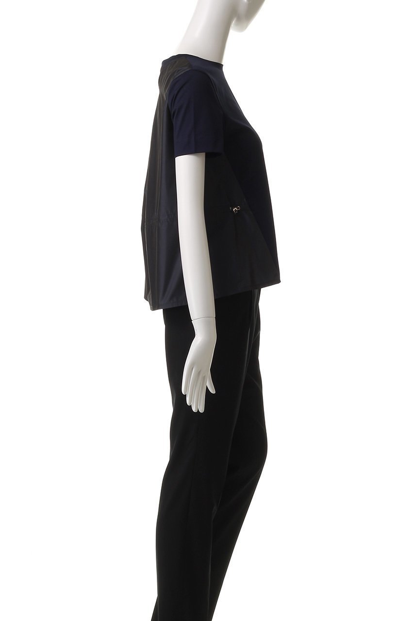 【ヘルノ/HERNO】のサイド ドローストリング デザインTシャツ 人気、トレンドファッション・服の通販 founy(ファニー) 　ファッション　Fashion　レディースファッション　Fashion for Women　トップス・カットソー　Cut & Sew Tops　シャツ・ブラウス・オフィスカジュアル　Elegant Blouses & Button-Ups　ロングTシャツ・Tシャツ　Longline T-Shirts & Tees　カットソー・ベーシックTシャツ　Cut-and-Sewn Tops / Stretch Tees & Basics　コンビ　Combo, Combination Style　ショート　Short, Short Length　スリーブ　Sleeve, Long Sleeve / Short Sleeve　ドローストリング　Drawstring, Pull Cord　フレンチ　French, French Style　エレガント 上品　Elegant　other-3|ID: prp329100004472619 ipo3291000000032855645