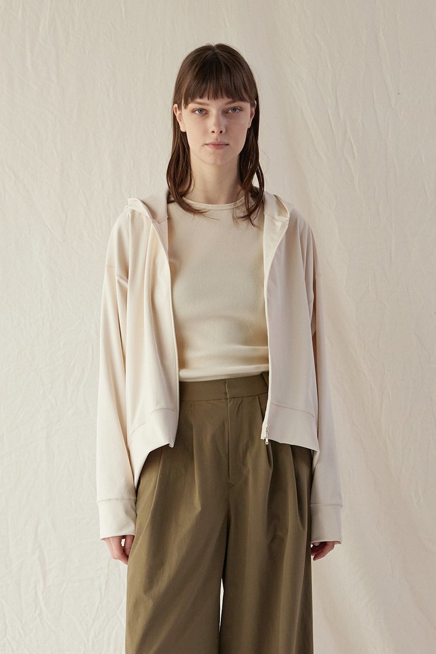 【フローレント/FLORENT】のジップアップ フーディー 人気、トレンドファッション・服の通販 founy(ファニー) 　ファッション　Fashion　レディースファッション　WOMEN　トップス・カットソー　Tops/Tshirt　シャツ/ブラウス　Shirts/Blouses　パーカ　Sweats　ロング / Tシャツ　T-Shirts　スウェット　Sweat　カットソー　Cut and Sewn　ショルダー　Shoulder　ジップアップ　Zip Up　ドロップ　Drop　フロント　Front　エレガント 上品　Elegant　other-7|ID: prp329100004472623 ipo3291000000031742506