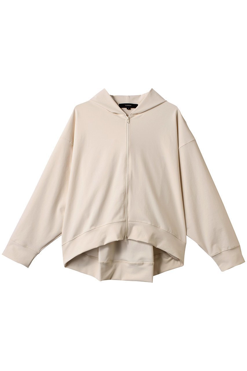 【フローレント/FLORENT】のジップアップ フーディー インテリア・キッズ・メンズ・レディースファッション・服の通販 founy(ファニー) 　ファッション　Fashion　レディースファッション　Fashion for Women　トップス・カットソー　Cut & Sew Tops　シャツ・ブラウス・オフィスカジュアル　Elegant Blouses & Button-Ups　レディースパーカー・カジュアルフーディー　Casual Hoodies & Sweatshirts　ロングTシャツ・Tシャツ　Longline T-Shirts & Tees　スウェット・クルーネックトップス　Sweatshirts & Crewnecks / Relaxed Fit Sweat Tops　カットソー・ベーシックTシャツ　Cut-and-Sewn Tops / Stretch Tees & Basics　ショルダー　Shoulder, Shoulder Strap　ジップアップ　Zip-Up, Full Zip　ドロップ　Drop Shoulder, Dropped Style　フロント　Front, Front Design　エレガント 上品　Elegant　ベージュ|ID: prp329100004472623 ipo3291000000032796225